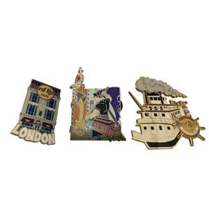 Hard Rock Cafe Limited Edition 500 Series Pins (2) Pittsburg (1) London